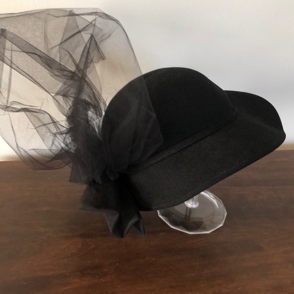 Black Wool Hat - Picture 5 of 6